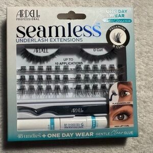 Seamless Underlash Extensions Fauxmink D Curl 48 Undies + One Day Wear Ardell